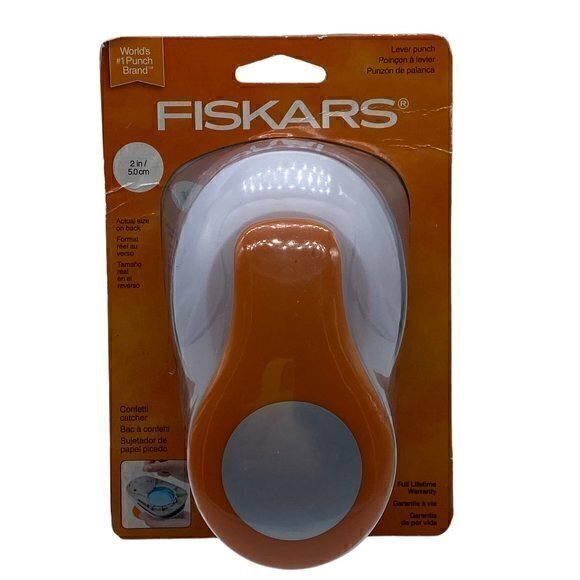 Fiskars Circle 2 Inch 50cm Lever Punch For Crafters NIB - Picture 1 of 11